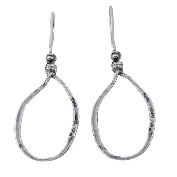 Estate Silpada Sterling Silver 925 "Lasso" Dangle Earrings W1551 - Picture 4 of 7